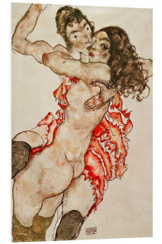 PVC print Two Women Embracing, 1915