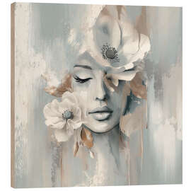 Wood print Sky and Petal - Bella Eve