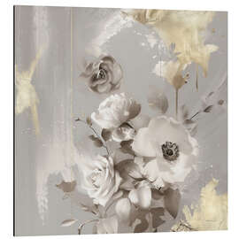 Aluminium print Goldleaf Bloom - Bella Eve