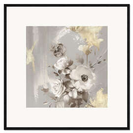 Framed art print Goldleaf Bloom - Bella Eve