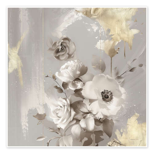 Poster Goldleaf Bloom