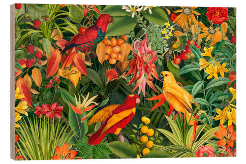 Hout print Tropical Summer Night