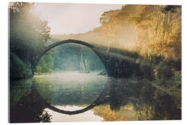 Acrylic print Rakotz Bridge or Devil's Bridge in Kromlauer Park, Saxony