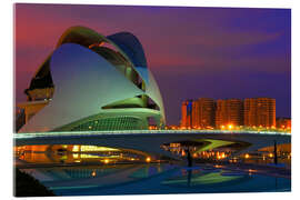 Cuadro de metacrilato Palacio de las Artes Reina Sofía, Valencia