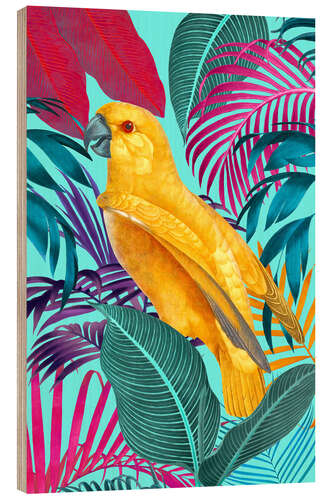 Print på træ In the Jungle Garden II