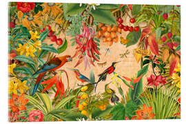 Stampa su vetro acrilico Tropical Summer Garden Fruits