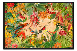 Gerahmter Kunstdruck Früchte des Tropischen Sommergartens