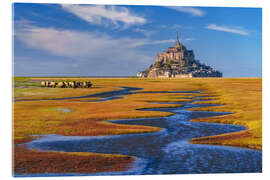 Akrylbilde Mont Saint Michel, France