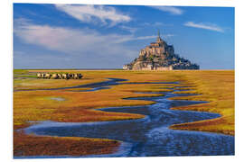 Foam board print Mont Saint Michel, France