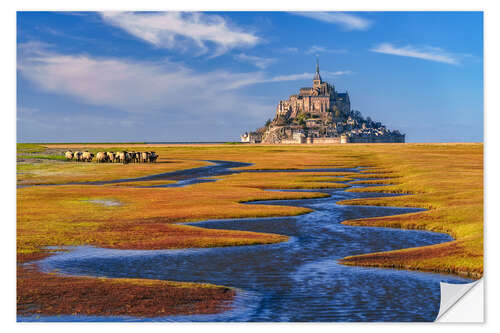 Wall sticker Mont Saint Michel, France