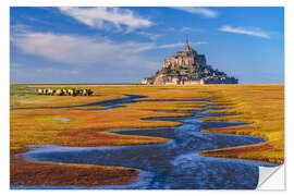 Vinilo para la pared Mont Saint Michel, France