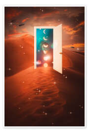 Wall print A door in the desert to a new universe - Gen Z