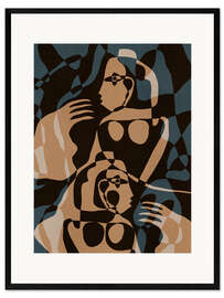 Gerahmter Kunstdruck Subtile Bindungen I