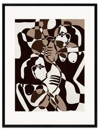 Gerahmter Kunstdruck Subtile Bindungen II