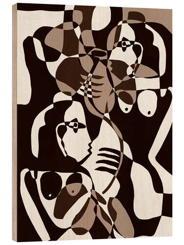 Wood print Subtle Ties II