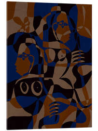 Tableau en verre acrylique Subtle Ties III - Shatha Dafai