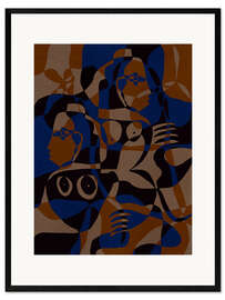 Gerahmter Kunstdruck Subtile Bindungen III