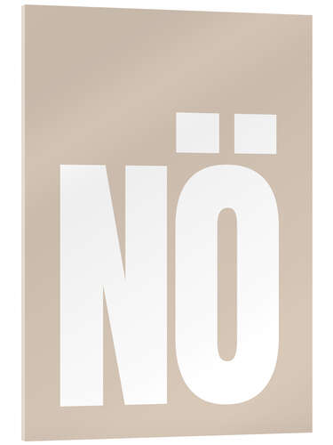Cuadro de metacrilato NÖ, Beige