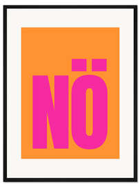 Gerahmter Kunstdruck NÖ, Orange