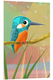 Hartschaumbild Süßer Eisvogel - Julia Reyelt