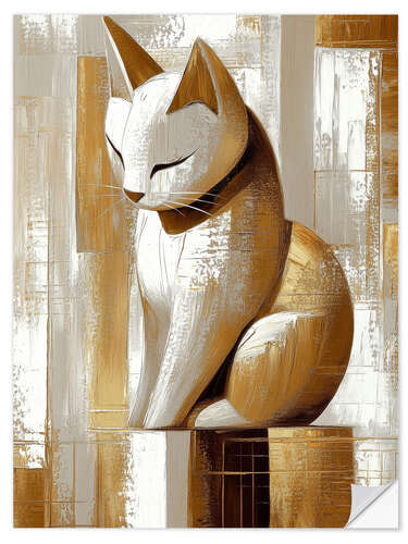 Wall sticker Golden Kitty