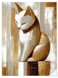 Wall sticker Golden Kitty