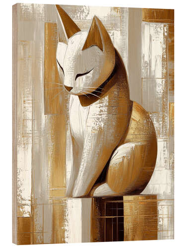 Puutaulu Golden Kitty
