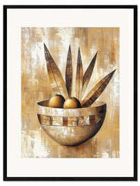 Framed art print Still life with palm leaf