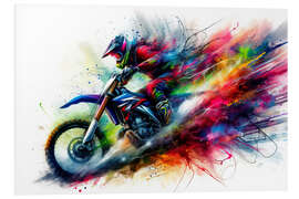 Foam board print Motocross Race in the Dust Cloud II