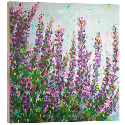 Wood print Heather