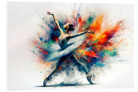 Tableau en verre acrylique Ballet dancer