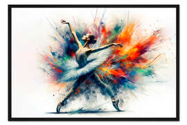 Gerahmter Kunstdruck Balletttänzerin