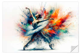 Selvklæbende plakat Ballet dancer