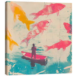 Canvas print Fishing dreamer - DejaReve