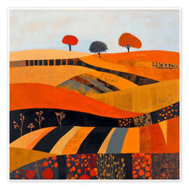 Tavla Orange Field - DejaReve