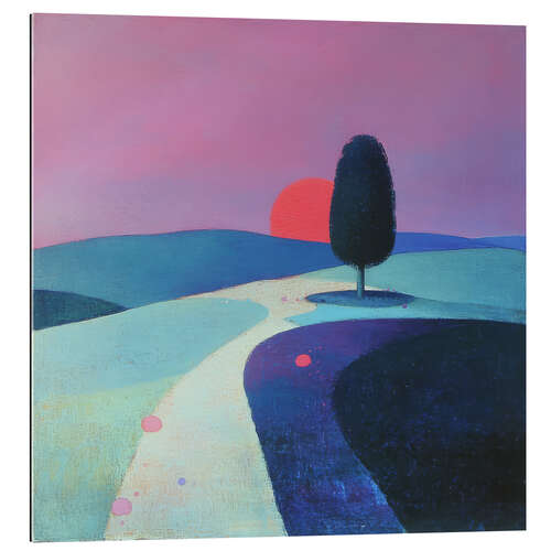 Cuadro de plexi-alu Lonely sunset