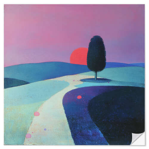 Autocolante decorativo Lonely sunset