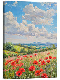 Canvas-taulu Poppies Field - DejaReve