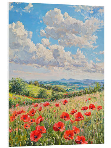 PVC-taulu Poppies Field
