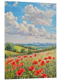 PVC-taulu Poppies Field