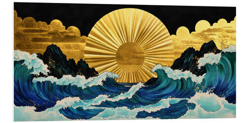 Foam board print Eternal Waves And Endless Sun