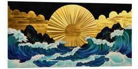 Foam board print Eternal Waves And Endless Sun
