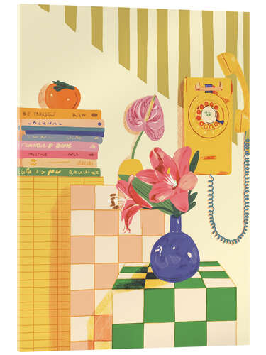 Akryylilasitaulu Telephone still life