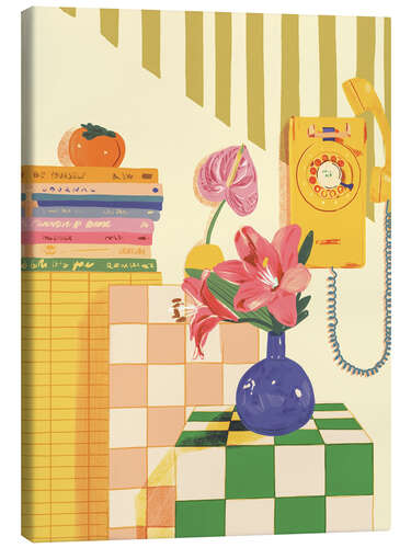 Lienzo Telephone still life