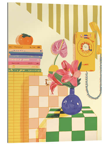 Stampa su plexi-alluminio Telephone still life