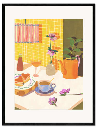 Framed art print Love biscuits