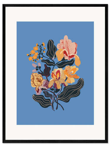 Stampa artistica con cornice Blue Iris