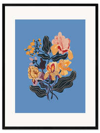 Framed art print Blue Iris - Gigi Rosado