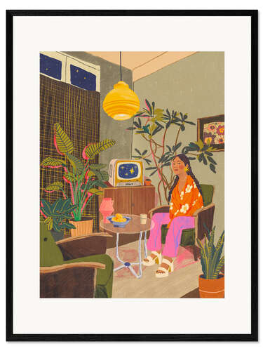 Framed art print Tv room