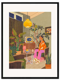 Framed art print Tv room - Gigi Rosado